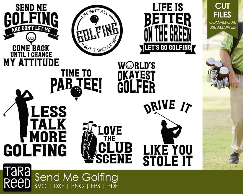 Download Send Me Golfing Golf SVG and Cut Files for Crafters | Etsy