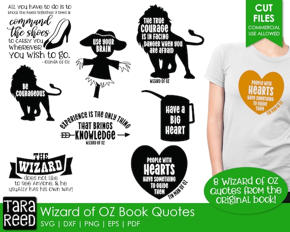 Download Wizard Of Oz Quotes Svg And Cut Files For Crafters Etsy