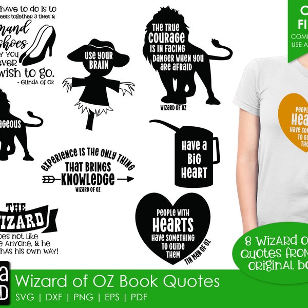 Wizard of Oz Quotes - SVG and Cut Files for Crafters