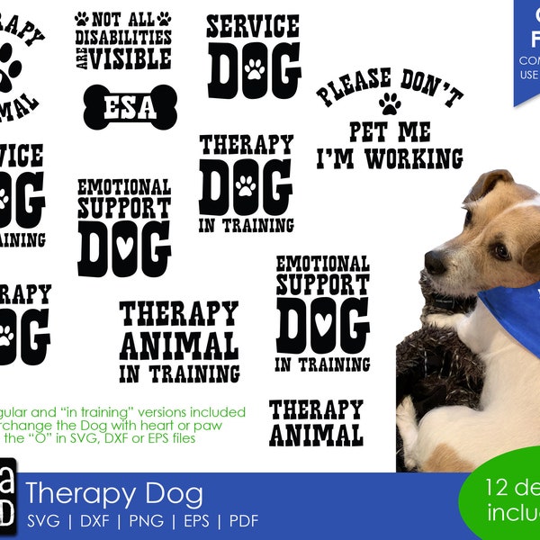 Therapy Dog Etsy