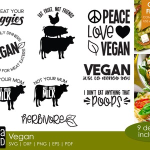 Vegan SVG and Cut Files for Crafters