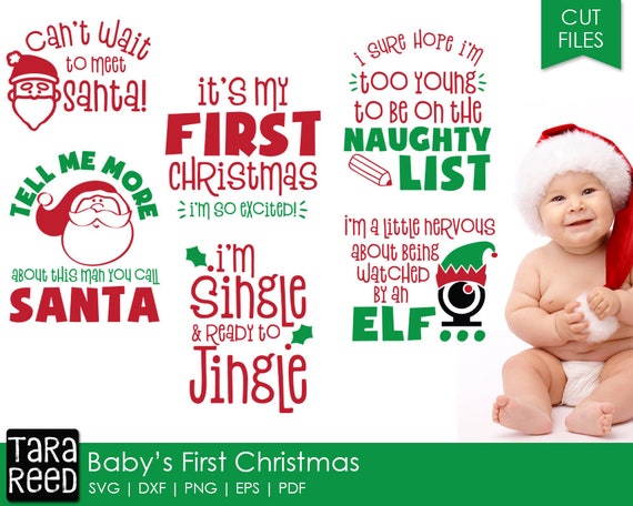 Download Free Baby S First Christmas Christmas Svg And Cut Files For Etsy SVG DXF Cut File