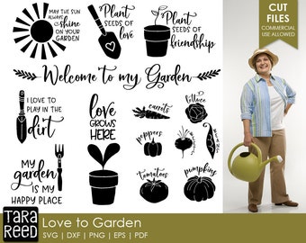 Love to Garden - Archivos SVG y de corte para jardinería para artesanos