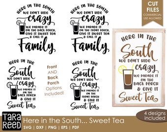 Southern Sweet Tea Humor - Sweet Tea SVG and Cut Files for Crafters