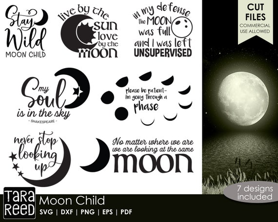 Simple Stroke Hand Drawn Full Moon PNG & SVG Design For T-Shirts