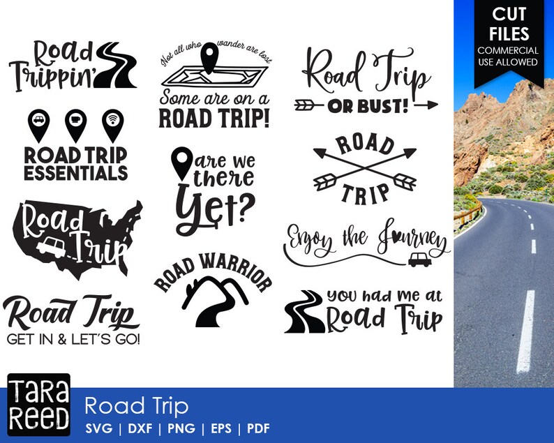 Download Road Trip SVG and Cut Files for Crafters | Etsy