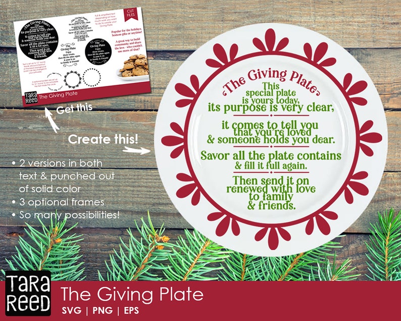 Download The Giving Plate Christmas SVG and Cut Files for Crafters ...