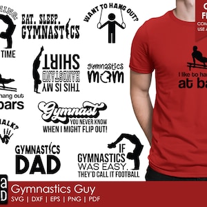Gymnastics Guy - Turnerin SVG- und Schnittdateien für Handwerker