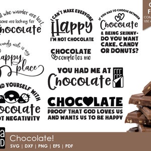 Chocolate SVG and Cut Files for Crafters