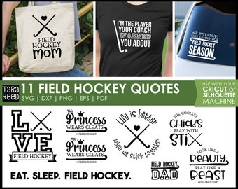 Field Hockey SVG and Cut Files for Crafters