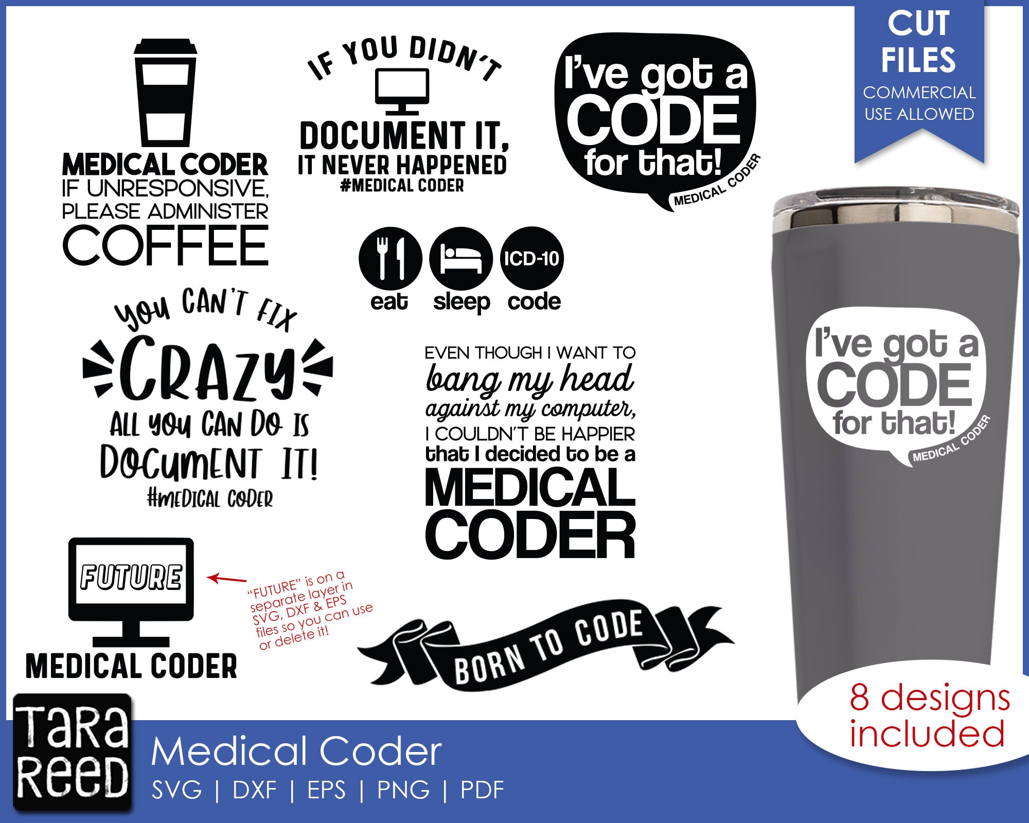 Medical Coder Quotes SVG and Cut Files for Crafters Etsy Israel