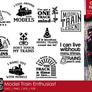 Entusiastas de los trenes a escala: archivos SVG y de corte de trenes para artesanos