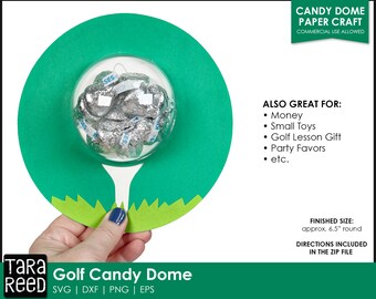 Golf SVG for Cricut | Mini Golf Party Favor | Golf Candy Dome SVG