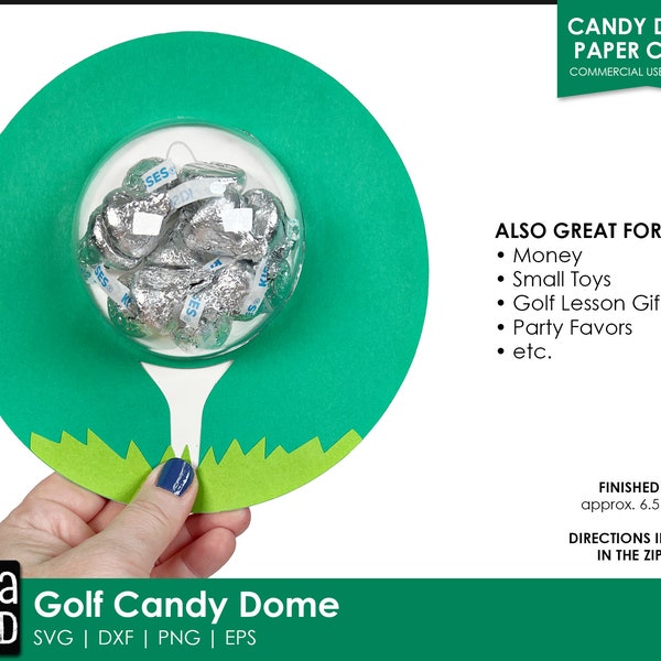 Golf SVG for Cricut | Mini Golf Party Favor | Golf Candy Dome SVG