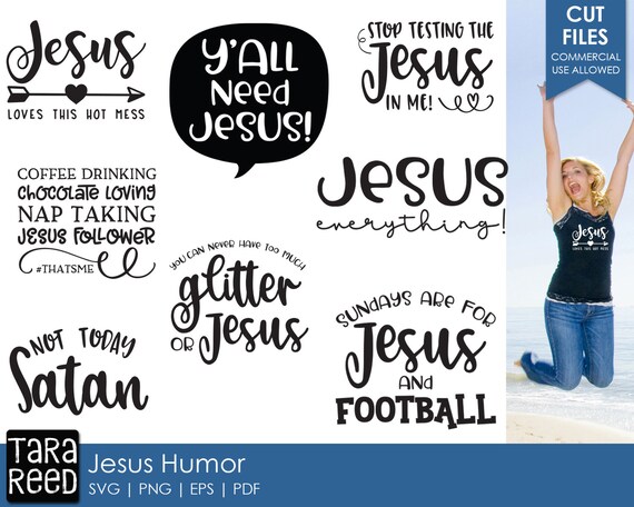Jesus Humor - Christian SVG and Cut Files for Crafters