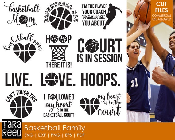Download Basketball Svg And Cut Files For Crafters Etsy