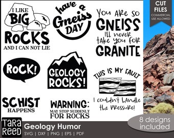 Geology Quotes - Geologist SVG and Cut Files for Crafters