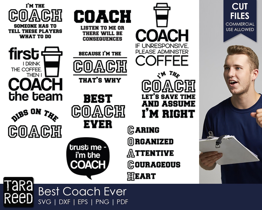 Favorite Coach Best Coach Ever - Sports Coach SVG and Cut Files for Crafters - Etsy