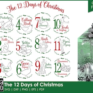 12 Days of Christmas: kerst-SVG- en snijbestanden voor knutselaars