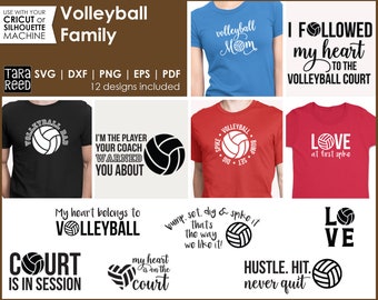 Volleyball SVG and Cut Files for Cricut or Silhouette | Volleyball Shirts