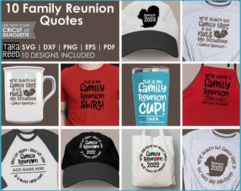 Family Reunion SVG Bundle | Shirt Designs, Reunion Quotes (Digital Files)