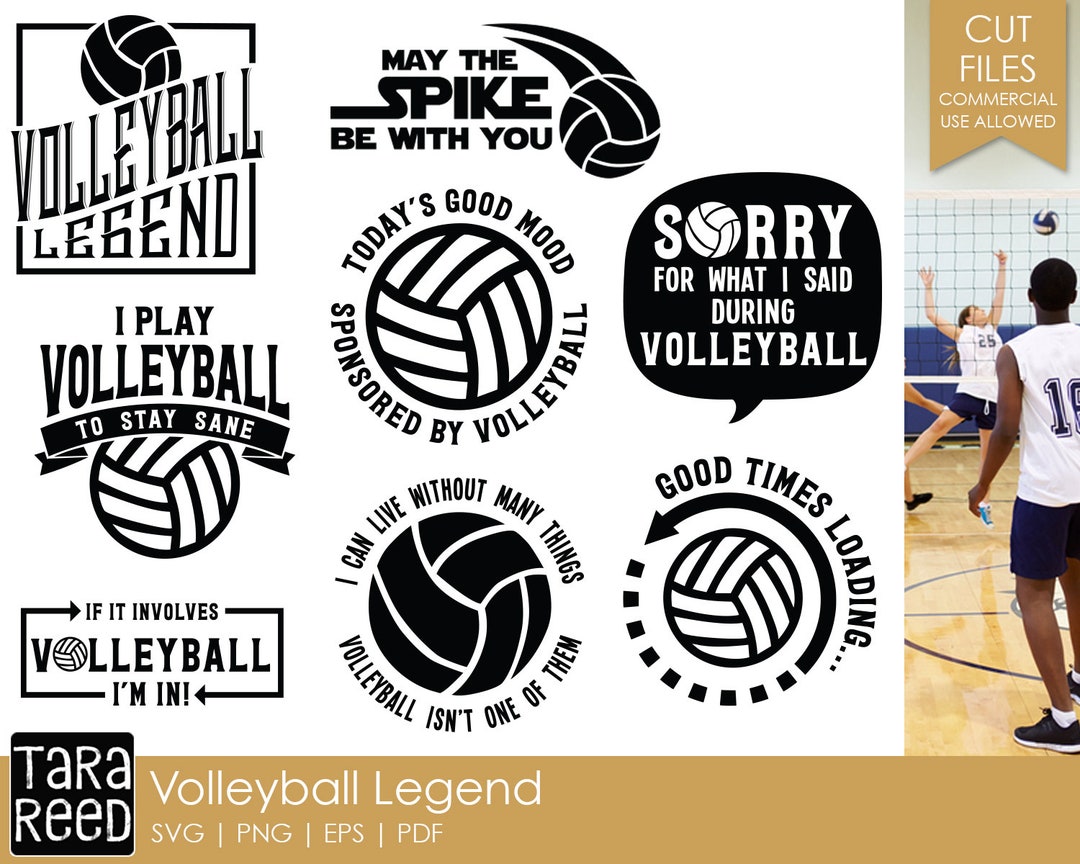 Volleyball Legend Volleyball SVG and Cut Files for Crafters - Etsy
