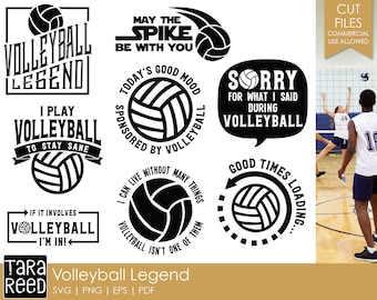 Volleyball Legend - Volleyball SVG and Cut Files for Crafters