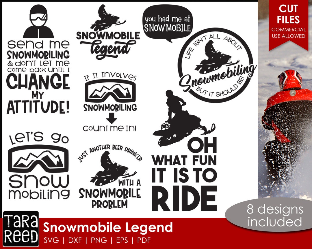 Snowmobile Quotes Snowmobile SVG Files for Cricut or Silhouette Etsy