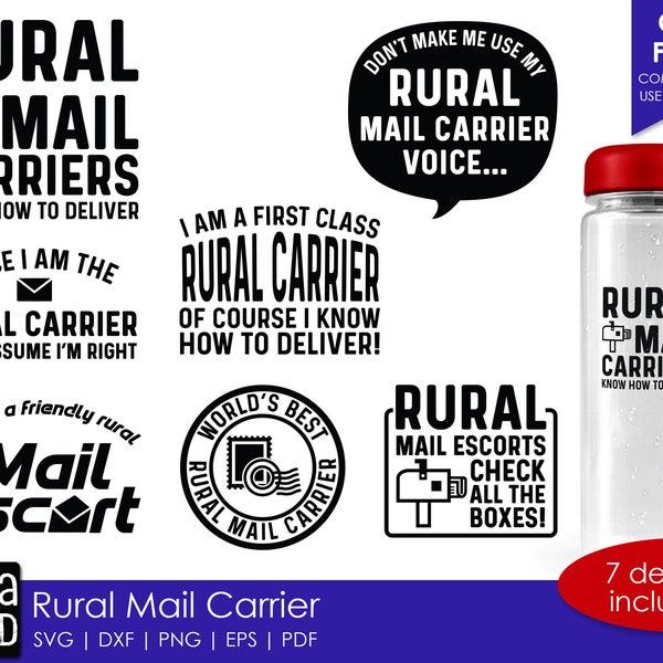 Rural Mail Carrier - SVG and Cut Files for Crafters