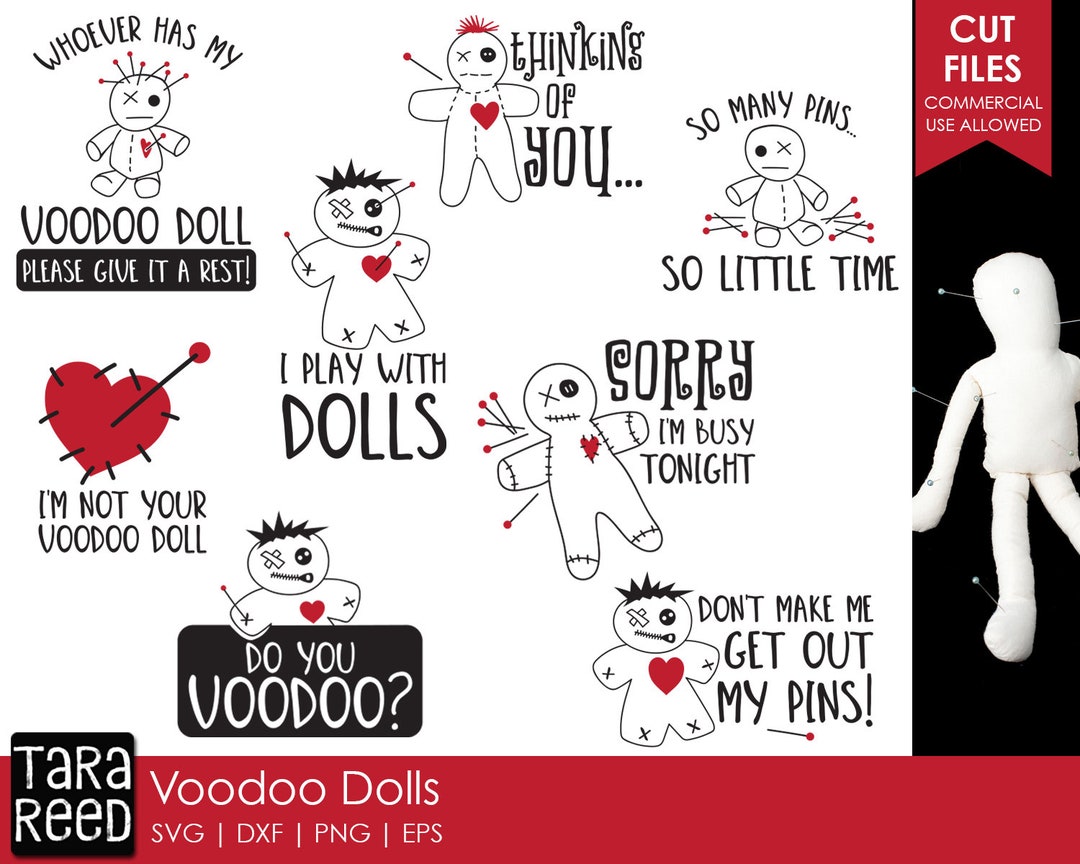 Voodoo Doll SVG and Cut Files for Crafters Etsy