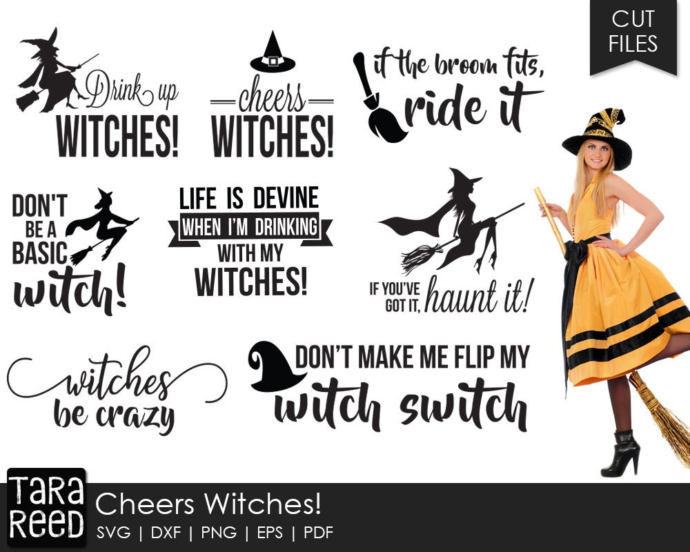 Download Cheers Witches Halloween Witch SVG Files | Etsy