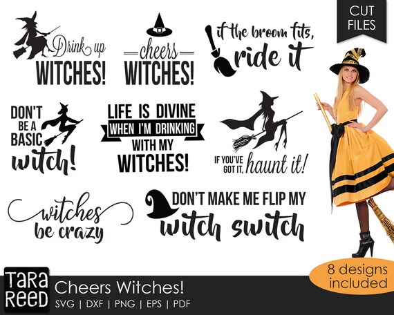 Download Cheers Witches Halloween Witch Svg And Cut Files For Etsy