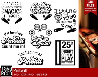 Pinball SVG and Cut Files for Crafters