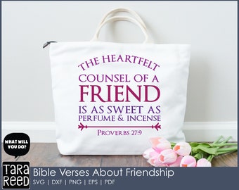 6 Bible Verses about Friendship - Bible Verse SVG and Cut Files for Crafters