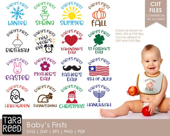 Download Baby's Firsts Baby SVG and Cut Files for Crafters | Etsy