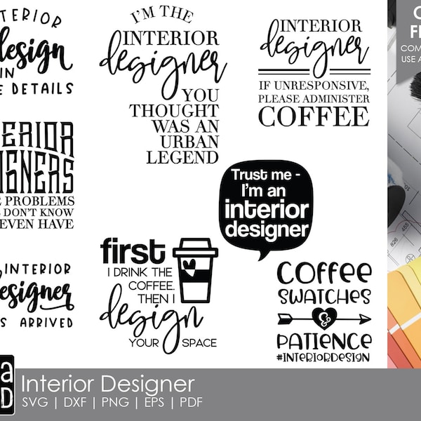 Interior Designer - Interior Design SVG and Cut Files for Crafters