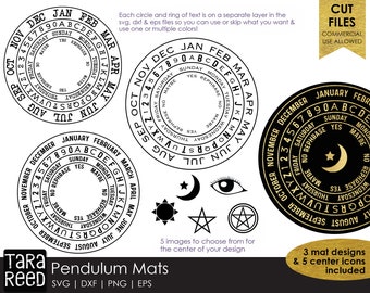 Pendulum Mats - SVG and Cut Files for Crafters