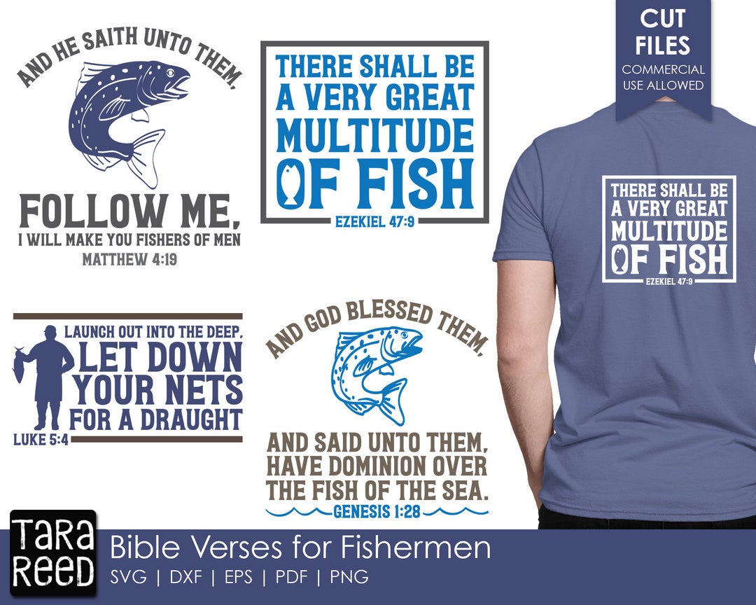 Bible Verses for Fishermen Fishing SVG and Cut Files for Crafters Etsy