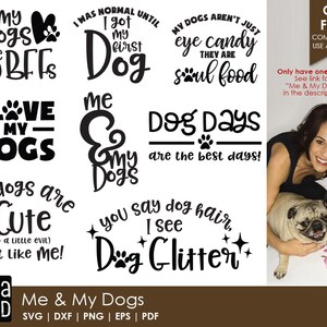 Me and My Dogs - pliki SVG i Cut z psami dla majsterkowiczów