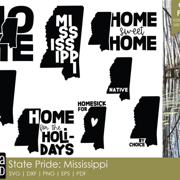 Mississippi SVG and Cut Files for Crafters