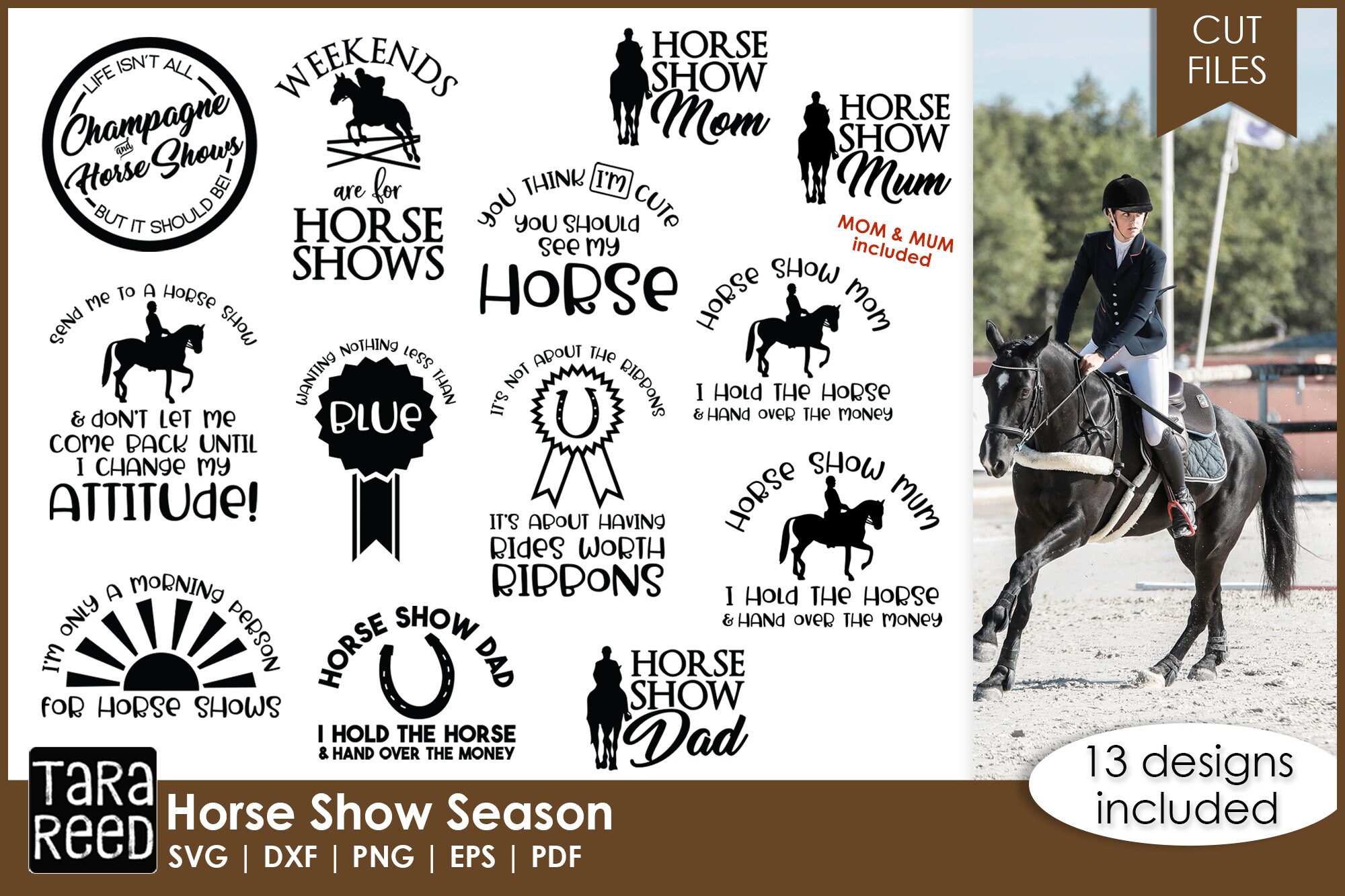 Horse Show Season Horse SVG and Cut Files for Crafters Etsy Canada