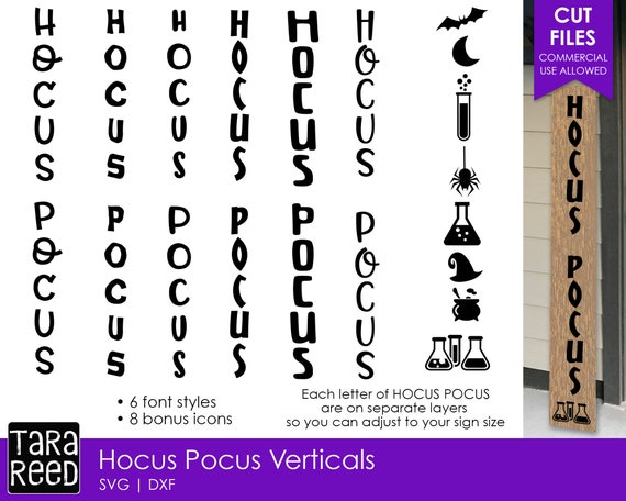 Download Hocus Pocus Vertical Signs Halloween Svg Files Etsy