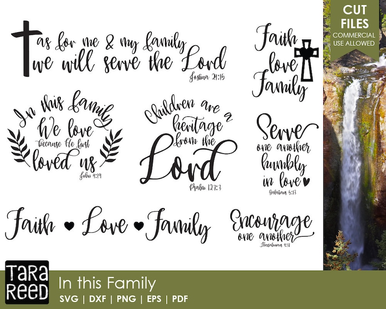 Download In This Family Bible Verse SVG and Cut Files for Crafters ...