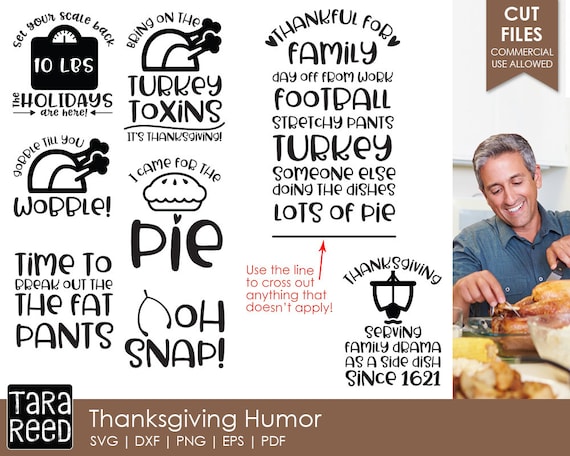 Thanksgiving Humor - Thanksgiving SVG and Cut Files for Crafters