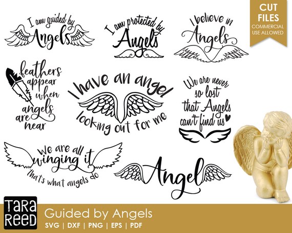 Download Guided By Angels Angel Svg And Cut Files For Crafters Etsy