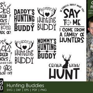 Jagdfreunde - Kids Hunter SVG- und Schnittdateien für Handwerker