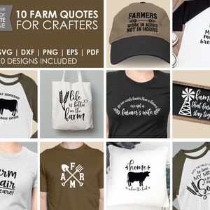 Farm Love SVG Landwirtschaft SVG Bauer T-Shirt Aufkleber Sticker Deko  Schild Cricut Silhouette Schnittdatei Clipart Vektor Digital Dxf Png Eps Ai  - .de