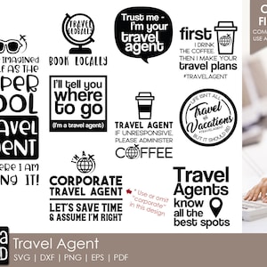 Travel Agent - Travel SVG and Cut Files for Crafters