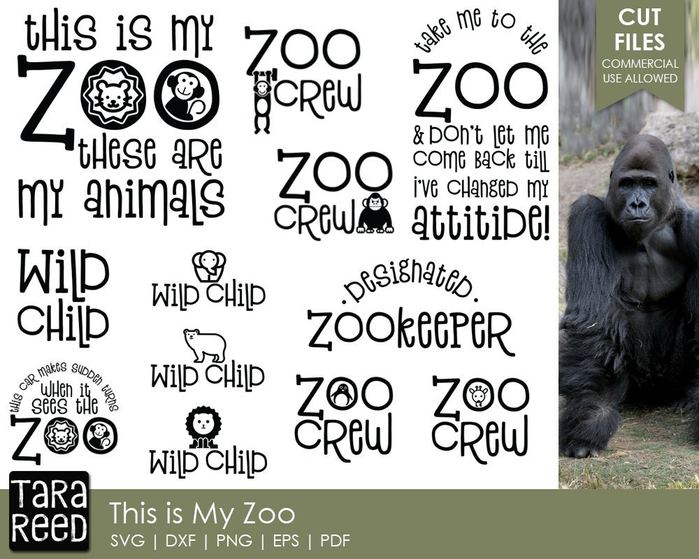 Download This is My Zoo Zoo SVG and Cut Files for Crafters | Etsy