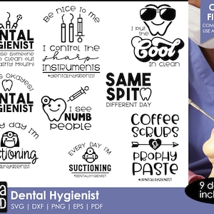 Higienista dental - Dentista SVG e arquivos de corte para artesãos